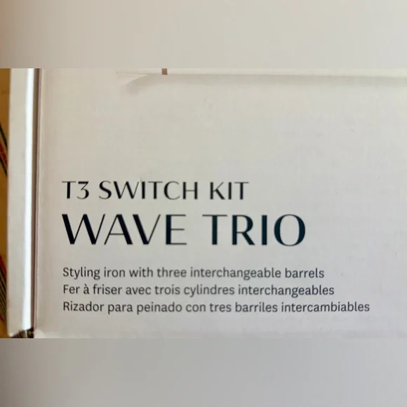 T3 Switch Kit Wave Trio Styling Iron - White and Gold - Picture 9 of 10